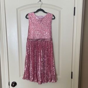 YOUTH Grace Karin Shimmering Pink Sequin Dress